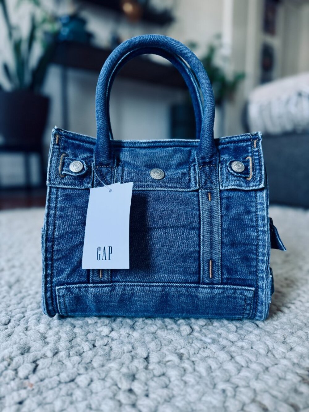 NWT Gap Denim Five Pocket Tote | Small in Light Wash